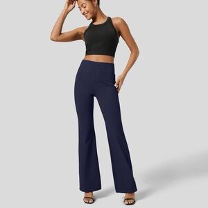 Halara Navy Flex Stretch High Waisted Flare Pants Womens XL